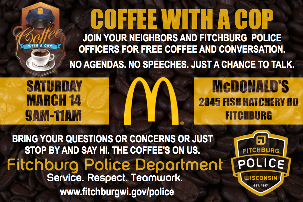Coffee with a  cop march 14
